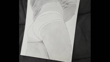 Erotic Art 1 - sketch of my sexy ass